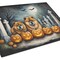 Edge Collections - 15" x 12" - Multicolor - Decorative Glass Cutting Board Chow Chow Halloween - 1 Piece